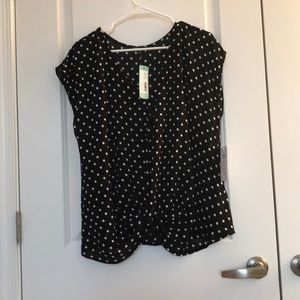 PINK CLOVER Knotted Front Blouse